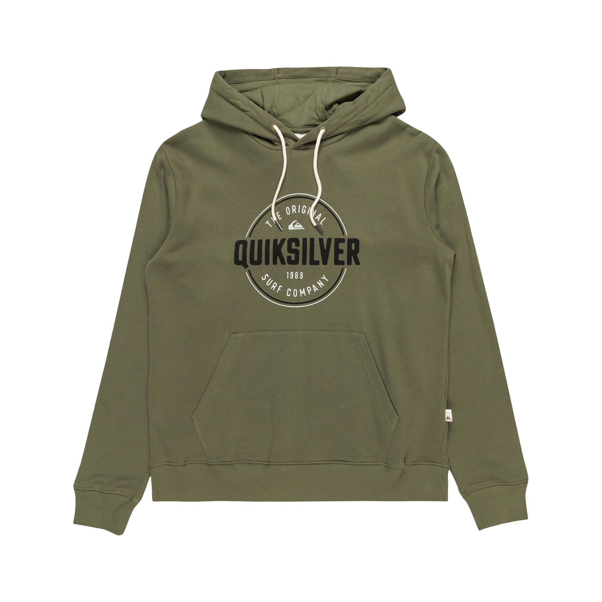 Quiksilver Circle Up Hoodie Erkek Yeşil Sweatshirt