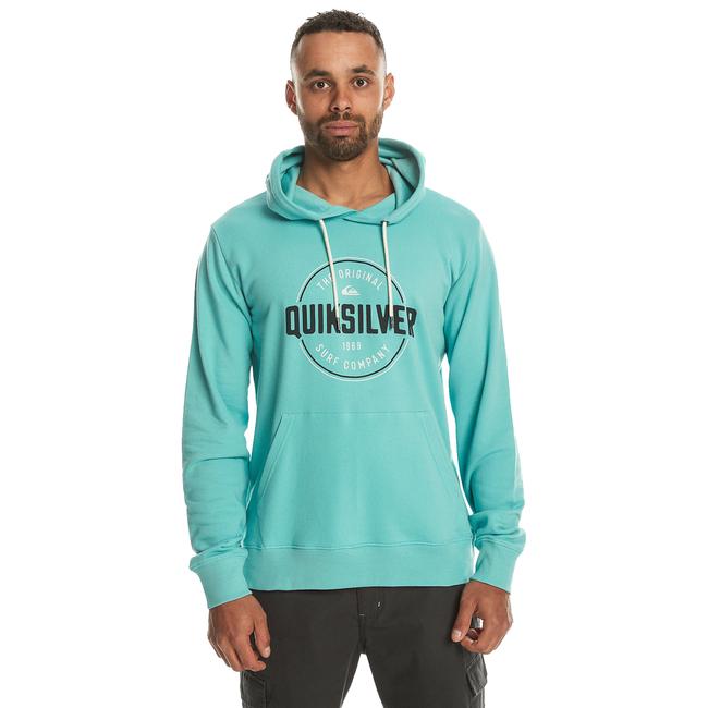  Quiksilver Circle Up Hoodie Erkek Mavi Sweatshirt