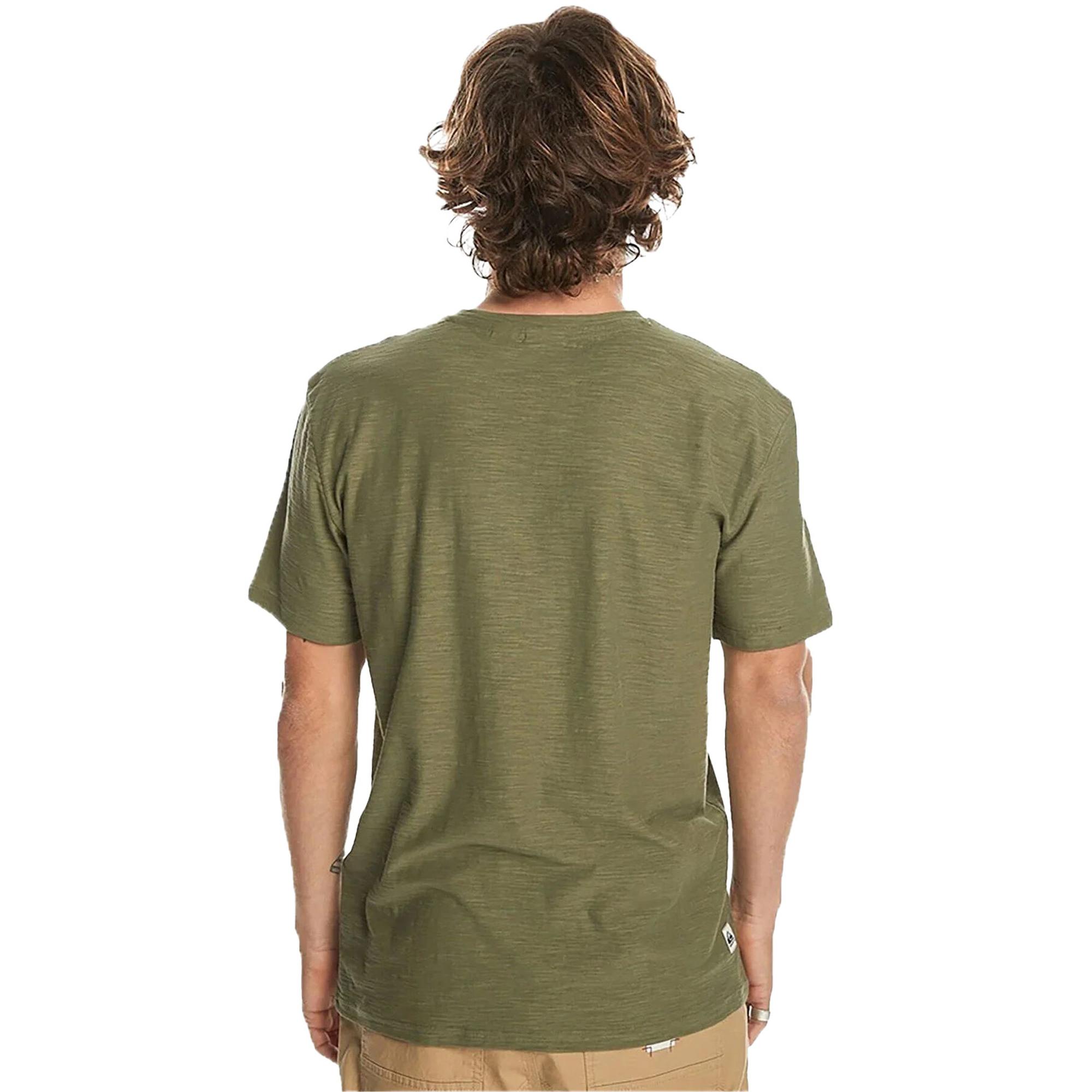 Quiksilver Slub Roundneck Erkek Yeşil Tişört