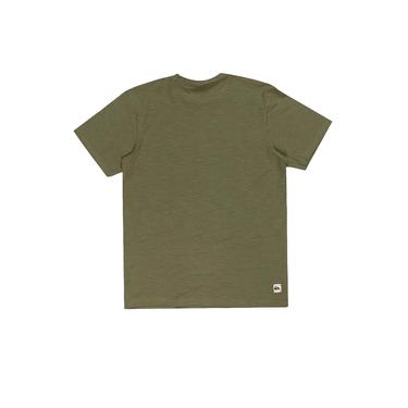  Quiksilver Slub Roundneck Erkek Yeşil Tişört