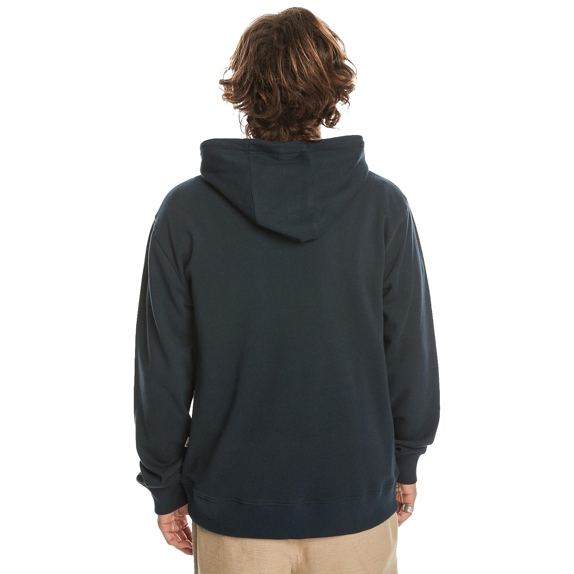 Quiksilver Erkek Sweatshirt Circle Up Lacivert Kapüşonlu