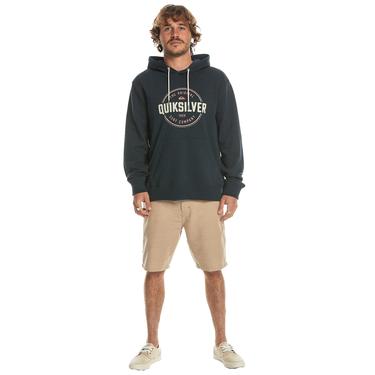  Quiksilver Erkek Sweatshirt Circle Up Lacivert Kapüşonlu