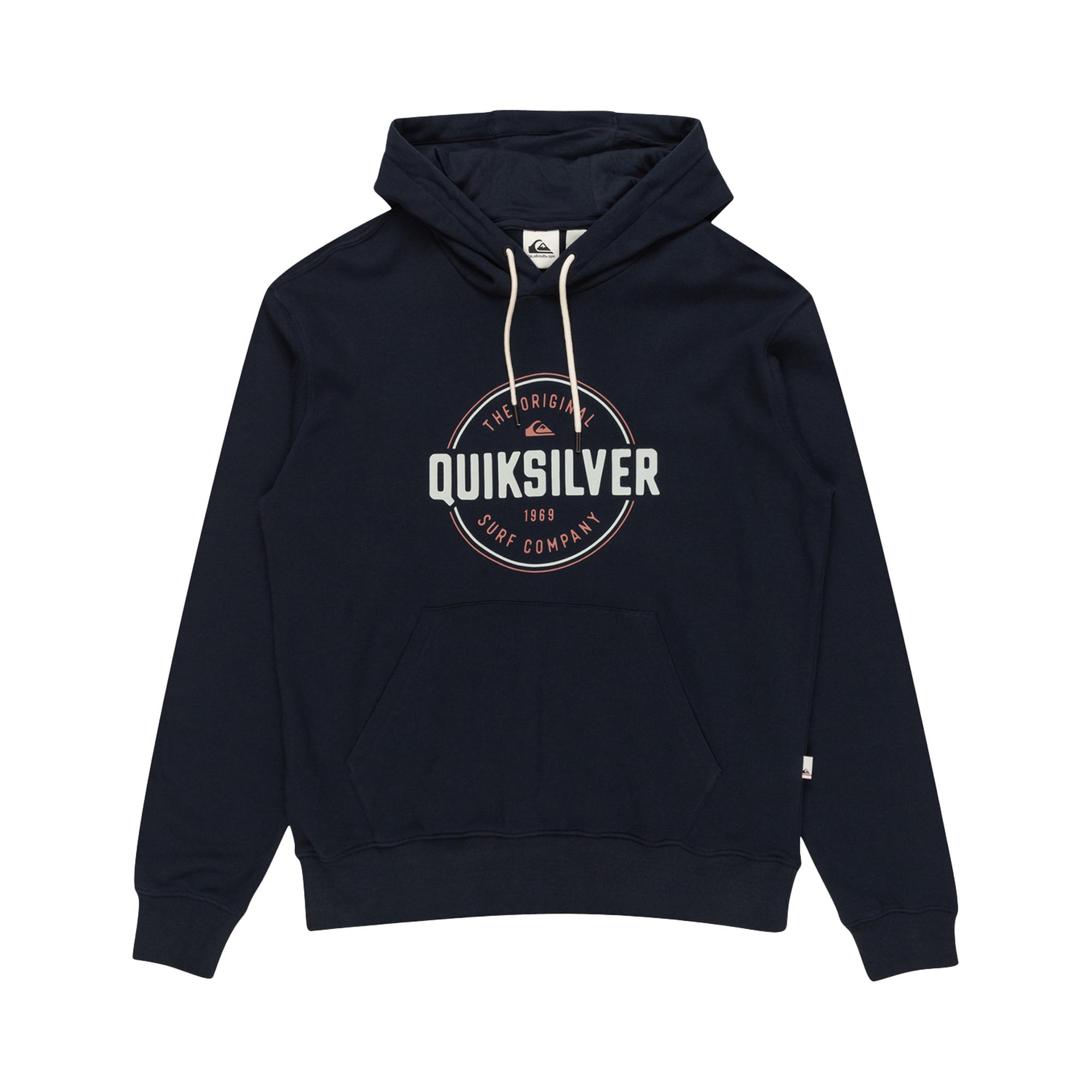 Quiksilver Erkek Sweatshirt Circle Up Lacivert Kapüşonlu