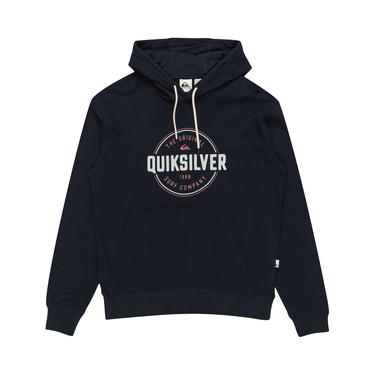  Quiksilver Erkek Sweatshirt Circle Up Lacivert Kapüşonlu