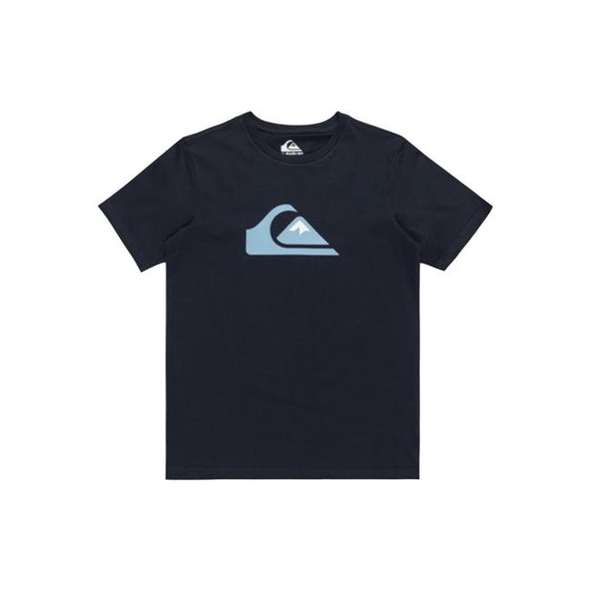  Quiksilver Comp Logo Yth Erkek Çocuk Mavi Tişört