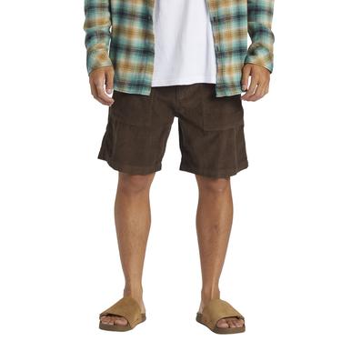  Quiksilver Surf Fatigue Cord Erkek Kahverengi Walkshort