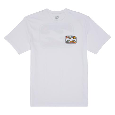  Billabong Crayon Wave Ss Erkek Çocuk Beyaz Tişört