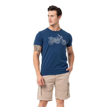  Routefield Tj Erkek Mavi Tişört