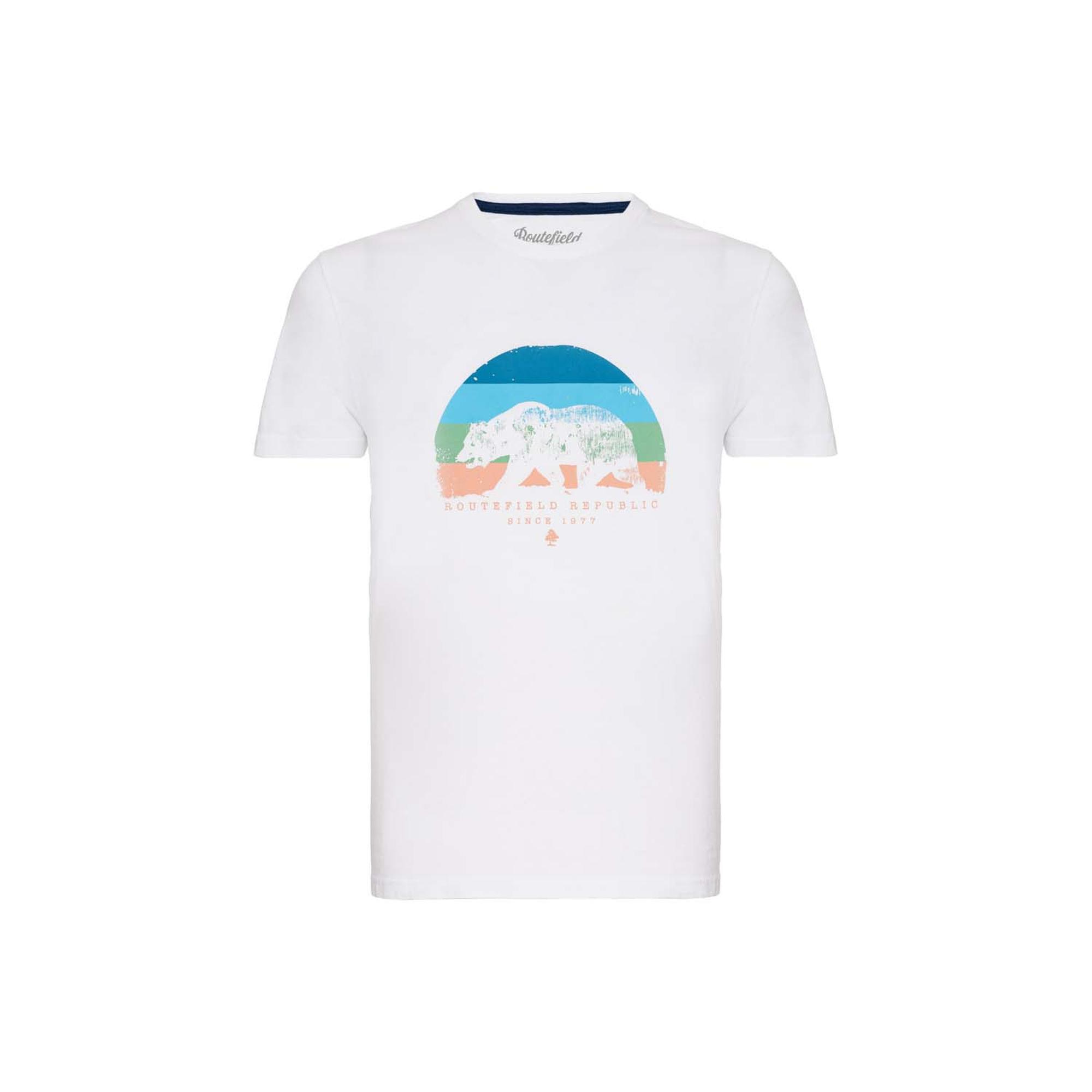 Routefield Tone Erkek Beyaz Tişört