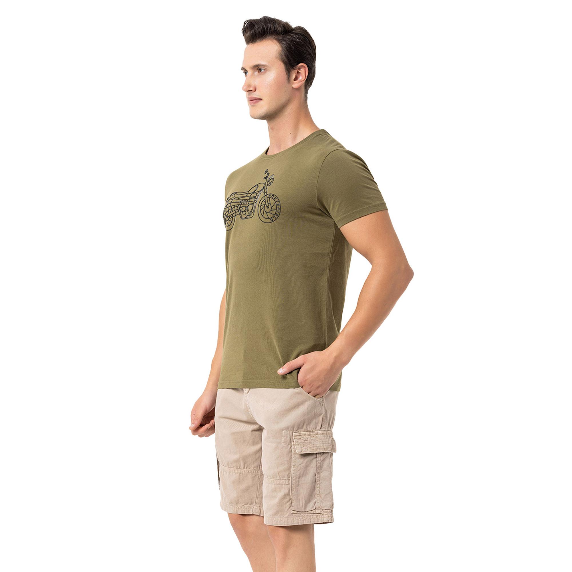 Routefield Tj Erkek Yeşil Tişört