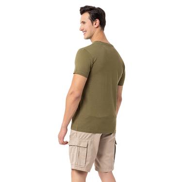  Routefield Tj Erkek Yeşil Tişört