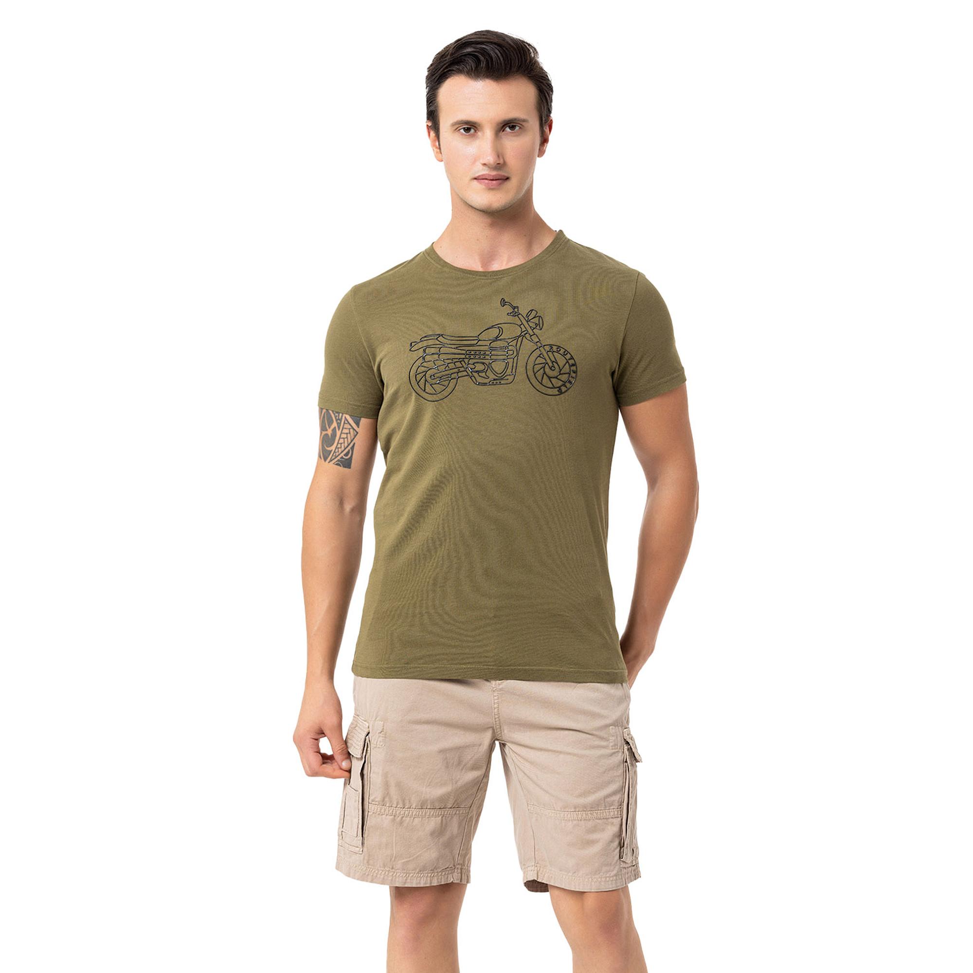 Routefield Tj Erkek Yeşil Tişört