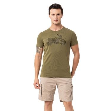  Routefield Tj Erkek Yeşil Tişört