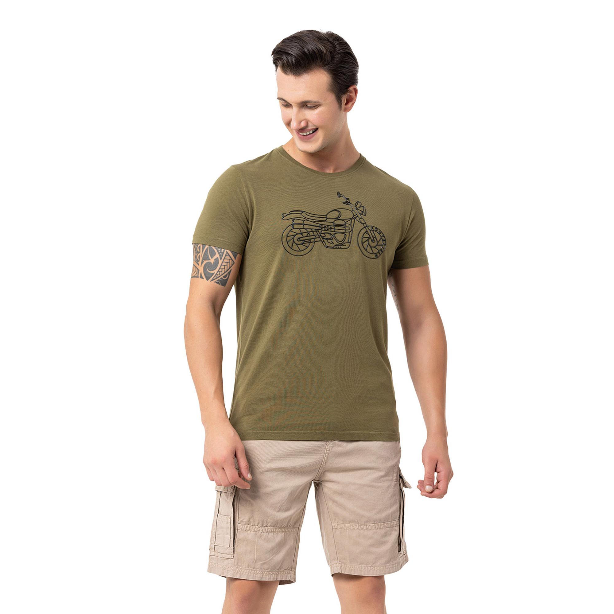 Routefield Tj Erkek Yeşil Tişört