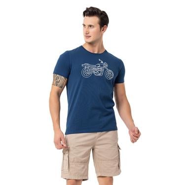  Routefield Tj Erkek Mavi Tişört