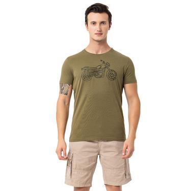  Routefield Tj Erkek Yeşil Tişört