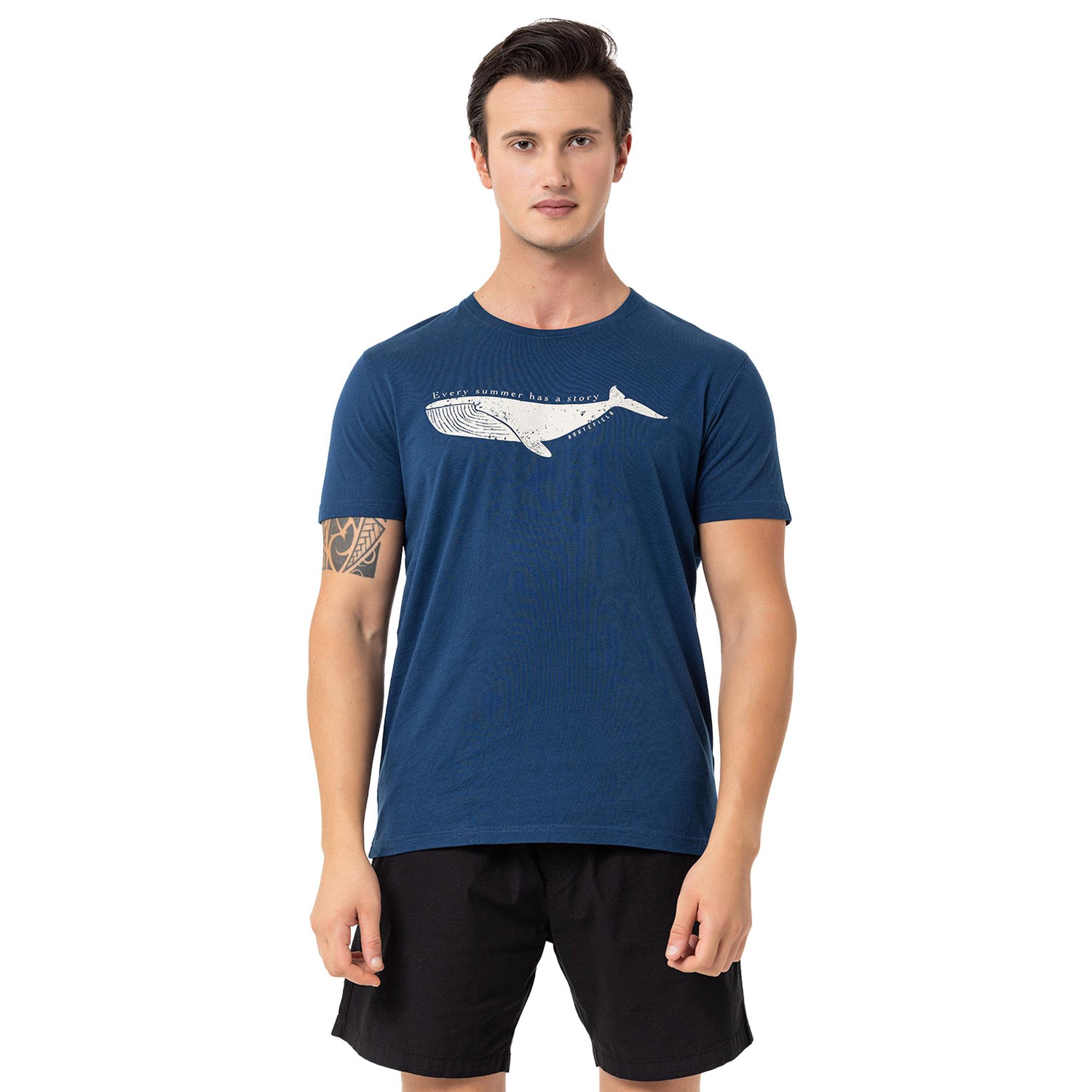 Routefield Tail Erkek Mavi Tişört