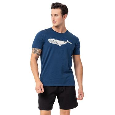  Routefield Tail Erkek Mavi Tişört