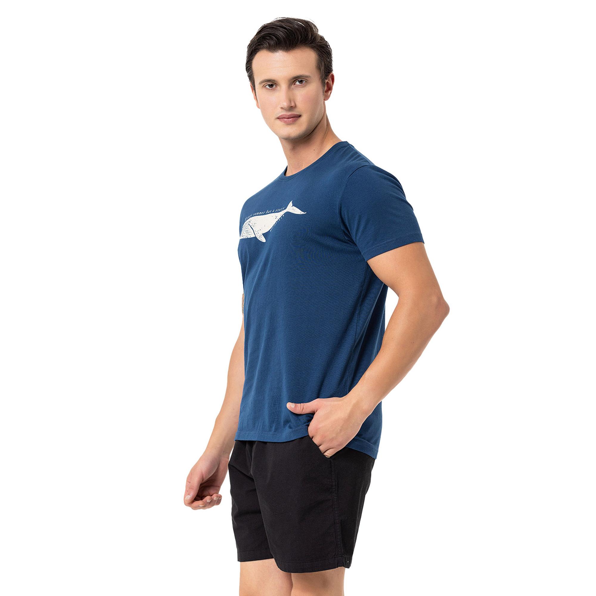 Routefield Tail Erkek Mavi Tişört