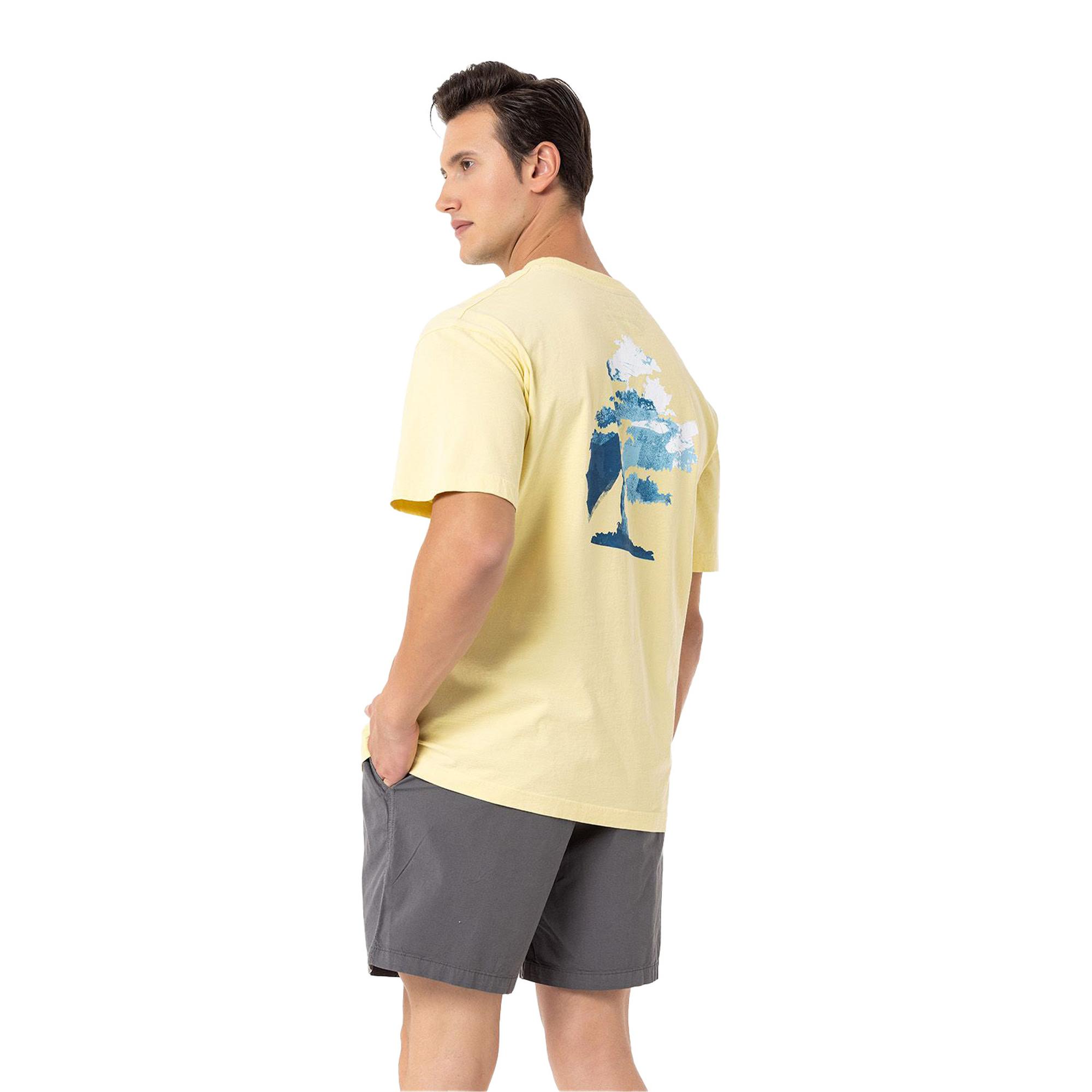 Routefield Typo Erkek Sarı Tişört