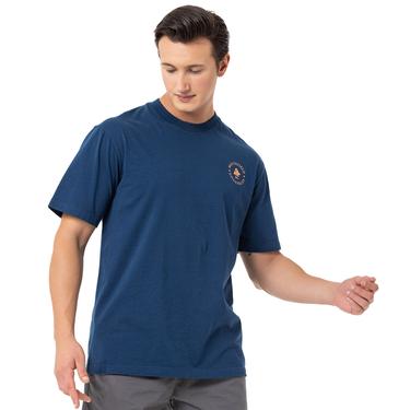  Routefield Typo Erkek Mavi Tişört