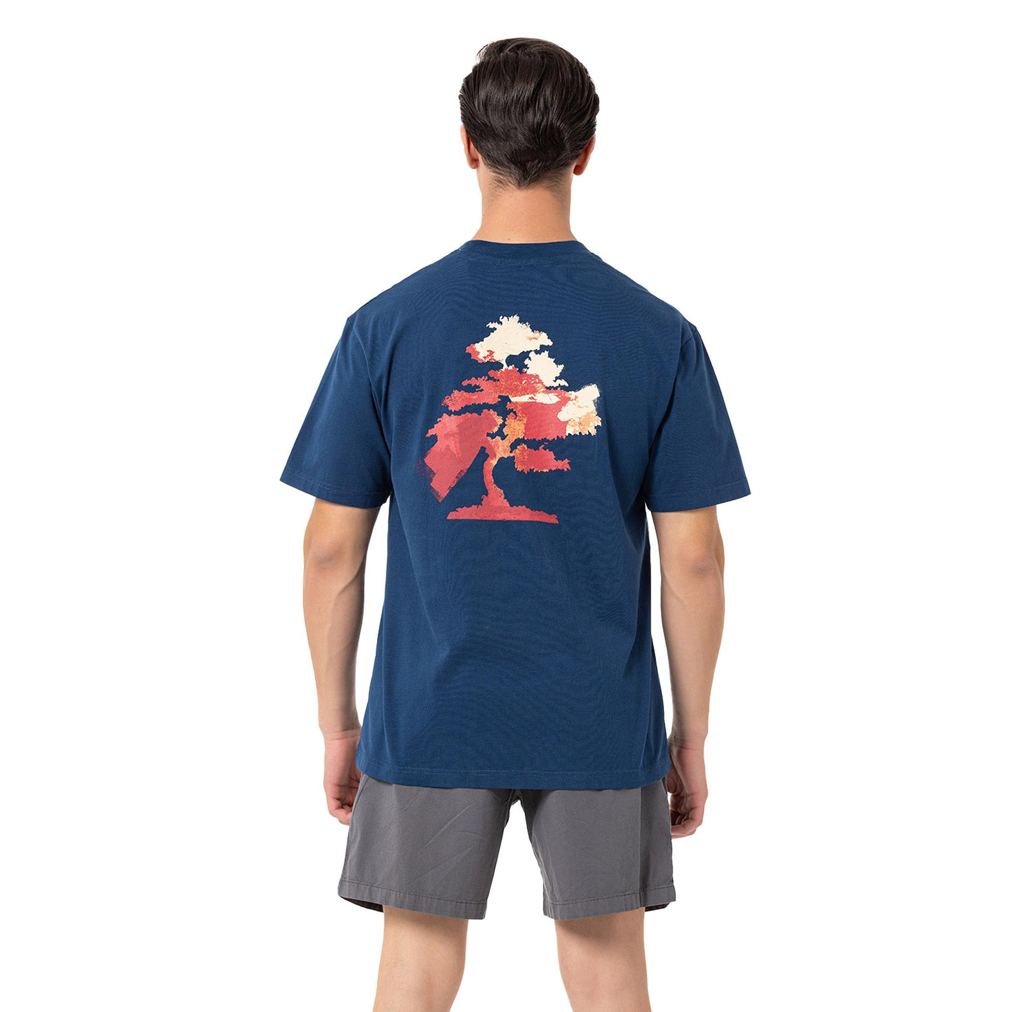 Routefield Typo Erkek Mavi Tişört