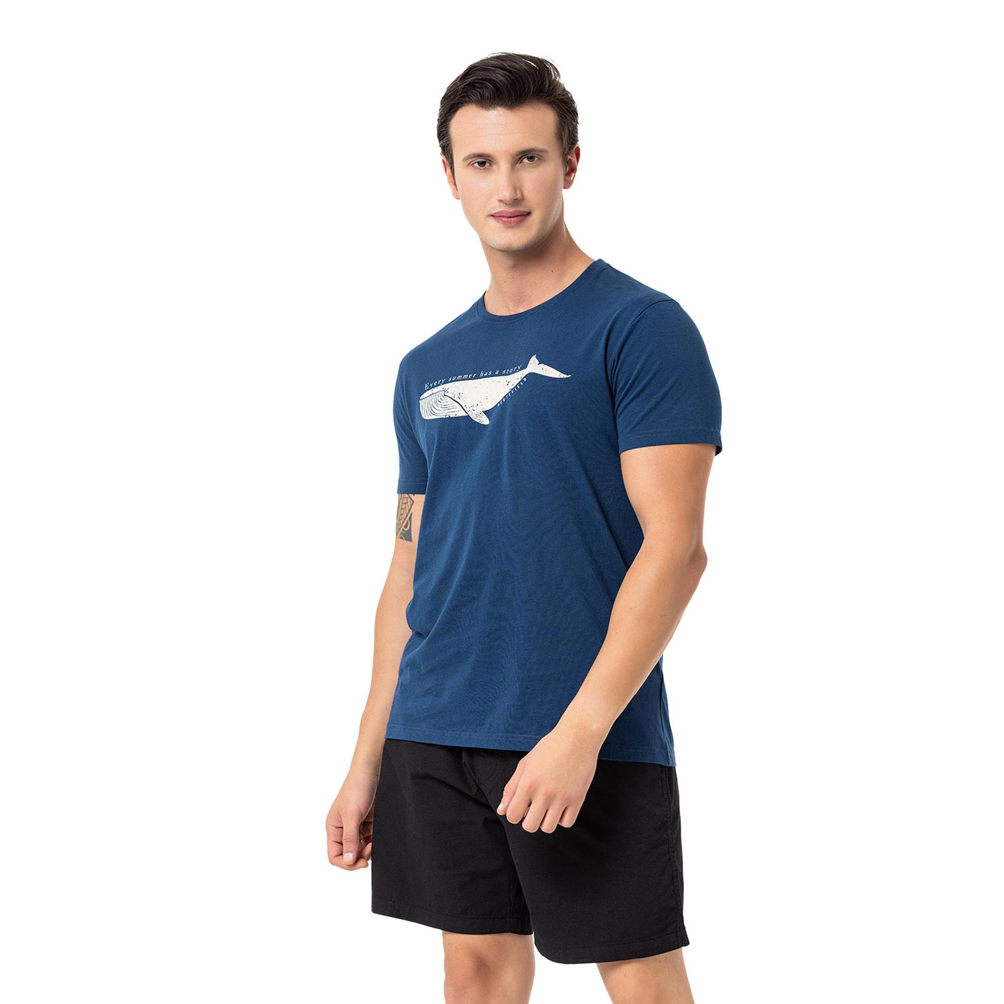 Routefield Tail Erkek Mavi Tişört