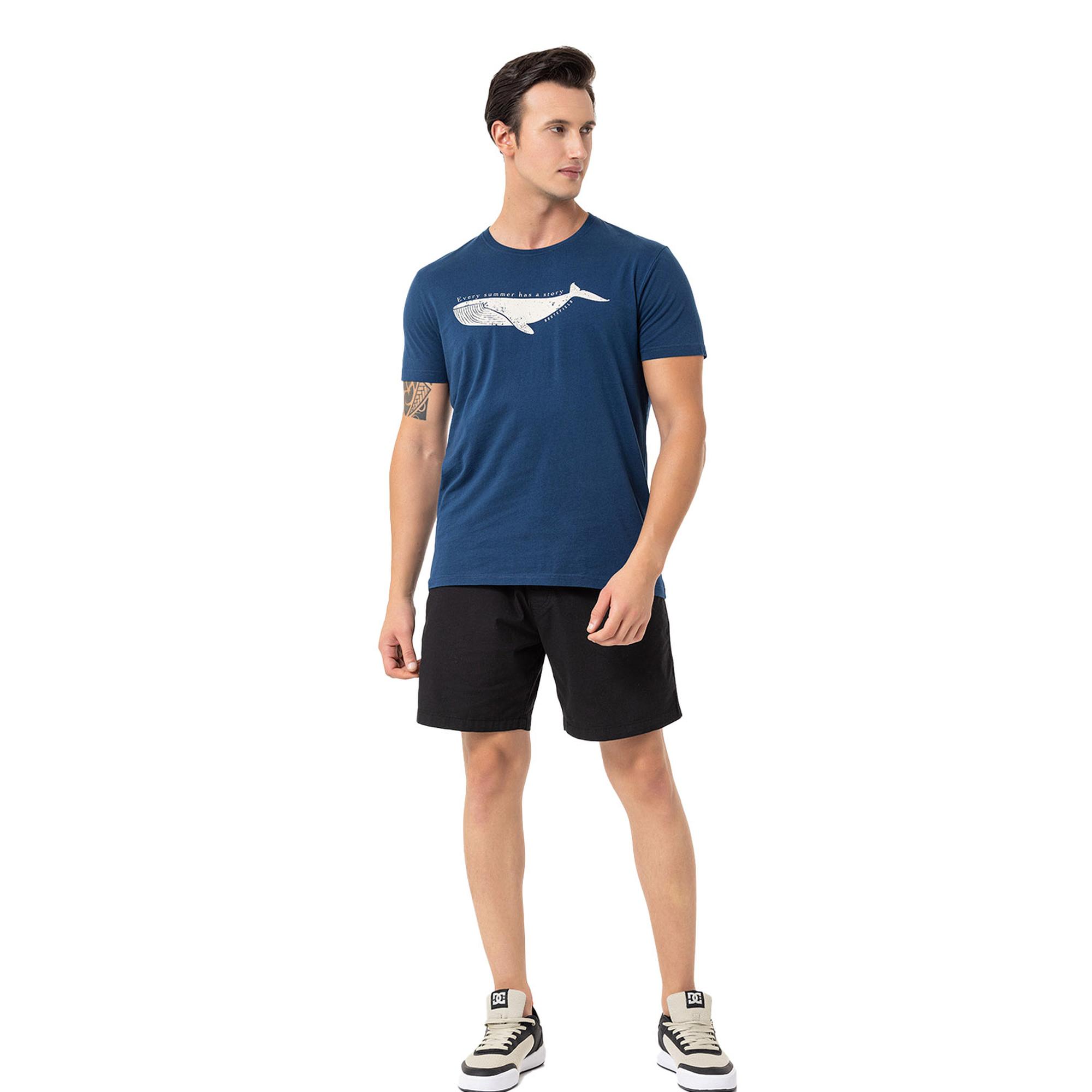 Routefield Tail Erkek Mavi Tişört