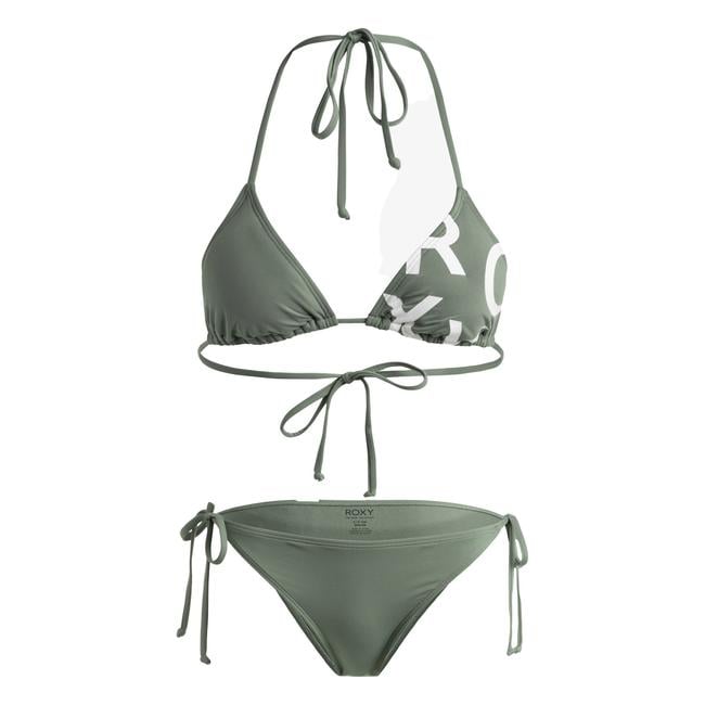  Roxy Sd Be Cl Tiki Tri Reg Ts Set Kadın Yeşil Bikini
