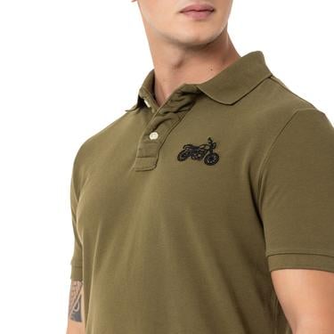  Routefield Pads Erkek Yeşil Polo Tişört