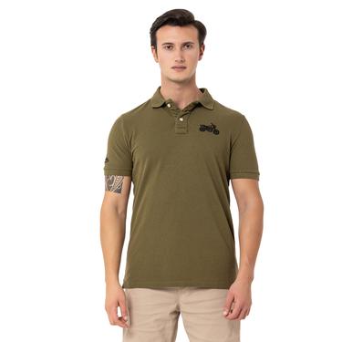  Routefield Pads Erkek Yeşil Polo Tişört