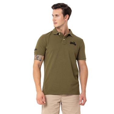  Routefield Pads Erkek Yeşil Polo Tişört