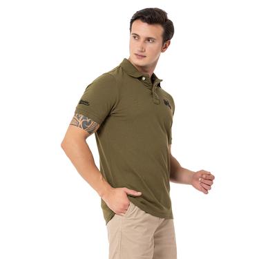  Routefield Pads Erkek Yeşil Polo Tişört
