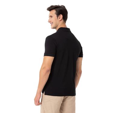  Routefield Pads Erkek Siyah Polo Tişört