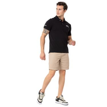  Routefield Pads Erkek Siyah Polo Tişört