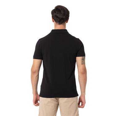  Routefield Pads Erkek Siyah Polo Tişört