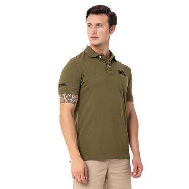  Routefield Pads Erkek Yeşil Polo Tişört