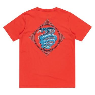  Quiksilver Snake Charmer Youth Unisex Çocuk Kırmızı Tişört