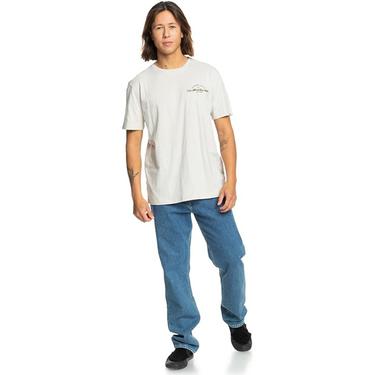  Quiksilver Arched Type Erkek Bej Tişört