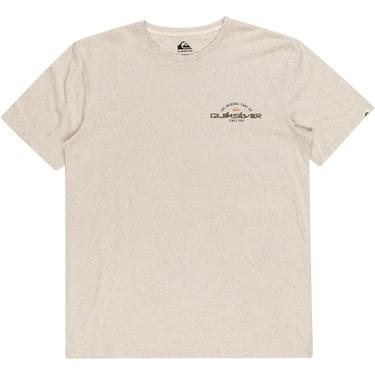  Quiksilver Arched Type Erkek Bej Tişört