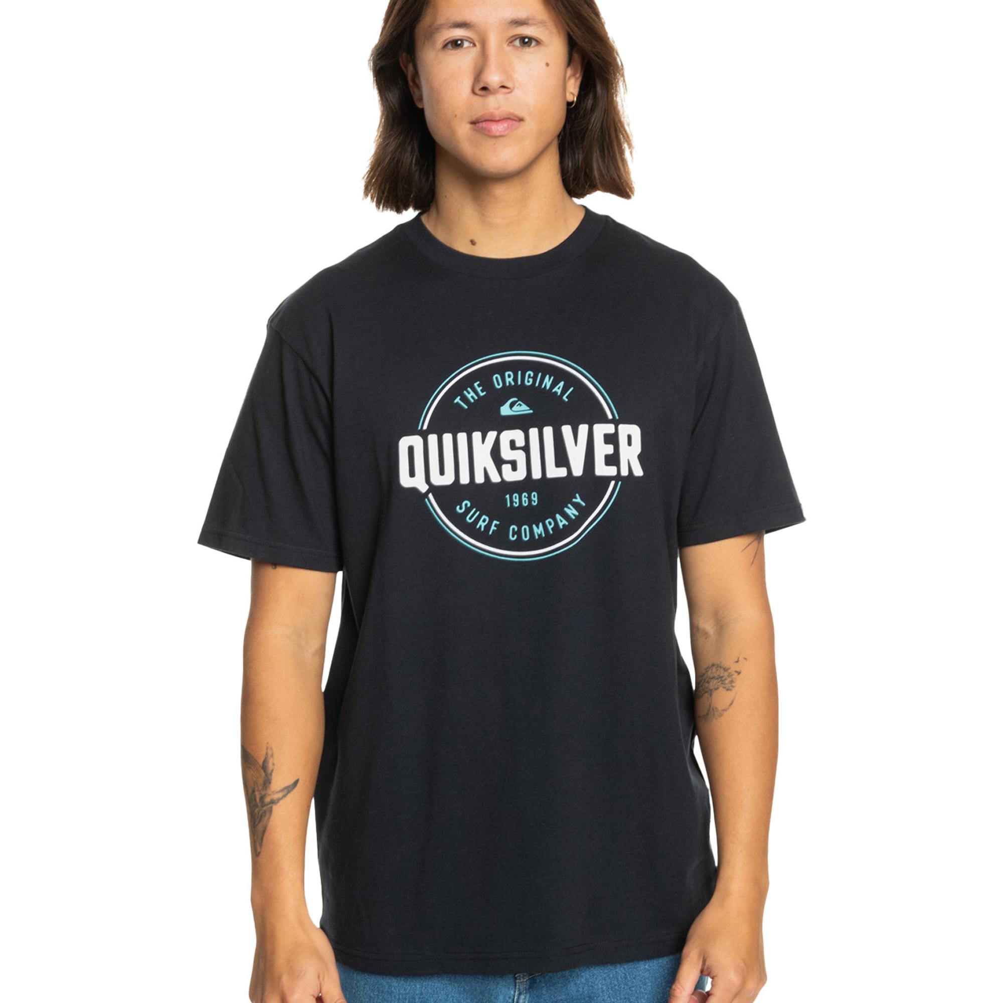 Quiksilver Circle Up Erkek Mavi Tişört