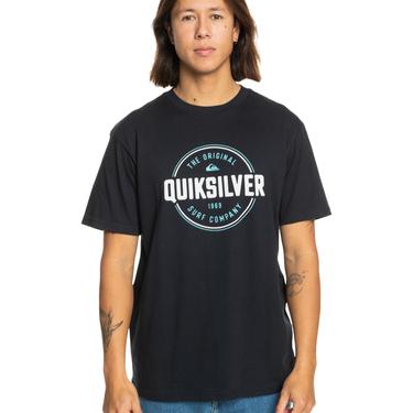  Quiksilver Circle Up Erkek Mavi Tişört