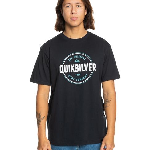  Quiksilver Circle Up Erkek Mavi Tişört