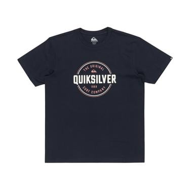  Quiksilver Circle Up Erkek Mavi Tişört