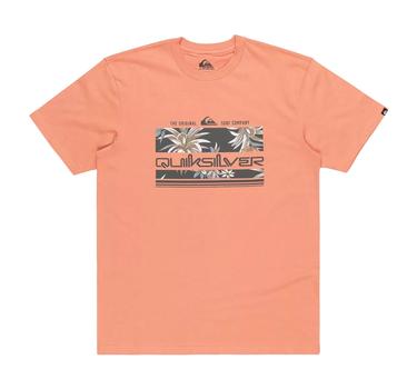  Quiksilver Tropical Rainbow Erkek Kırmızı Tişört