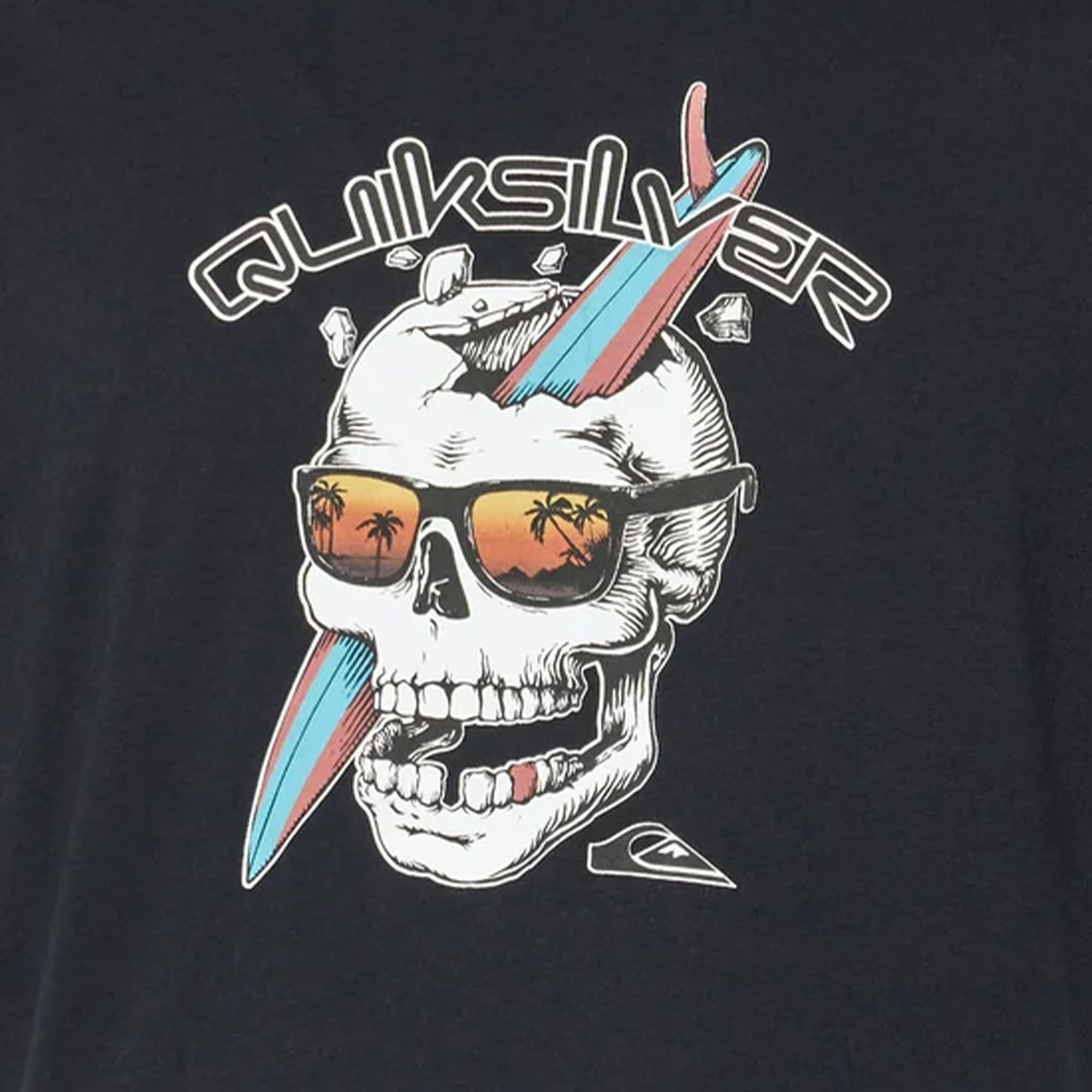 Quiksilver One Last Surf Erkek Siyah Tişört