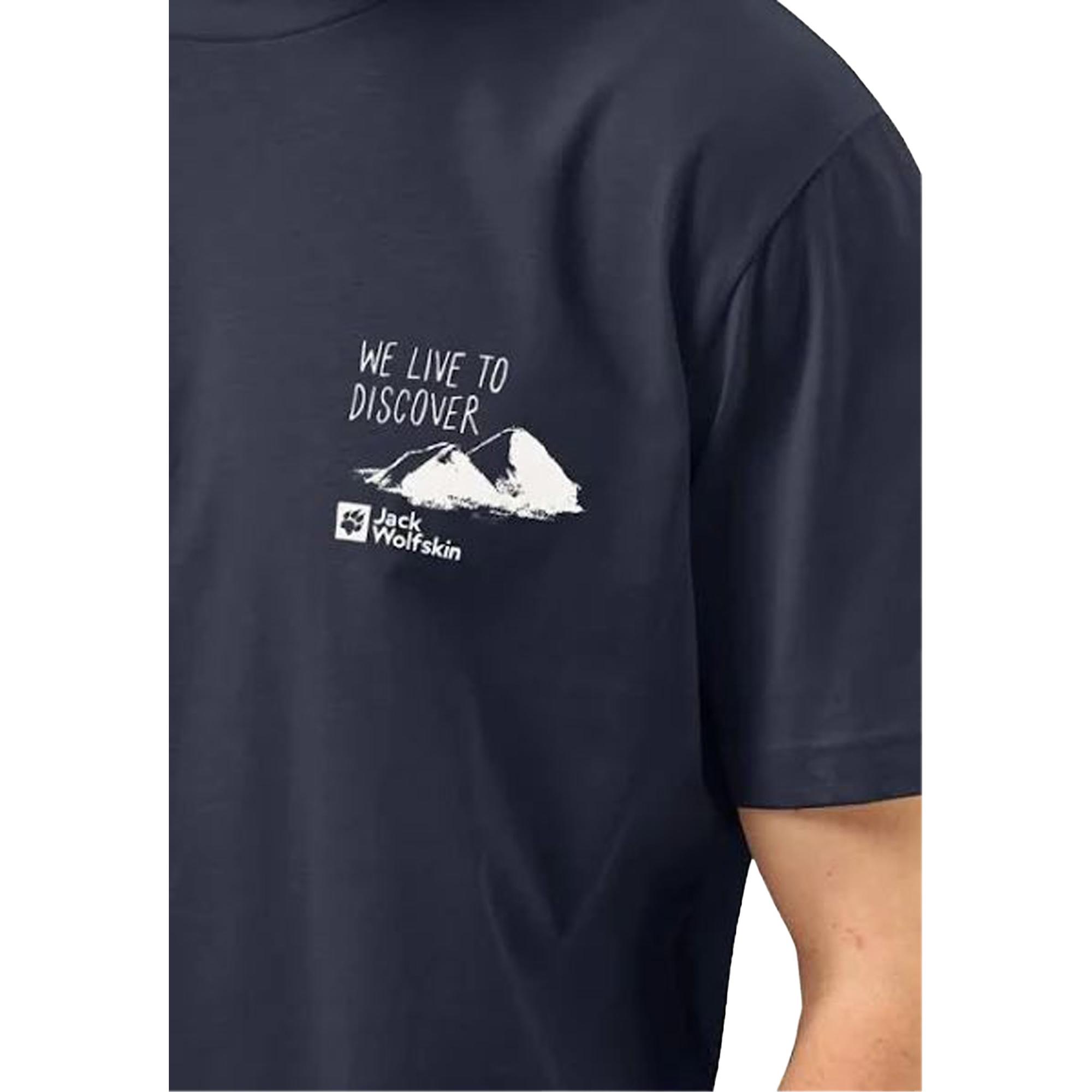 Jack Wolfskin Discover T Erkek Turuncu Tişört