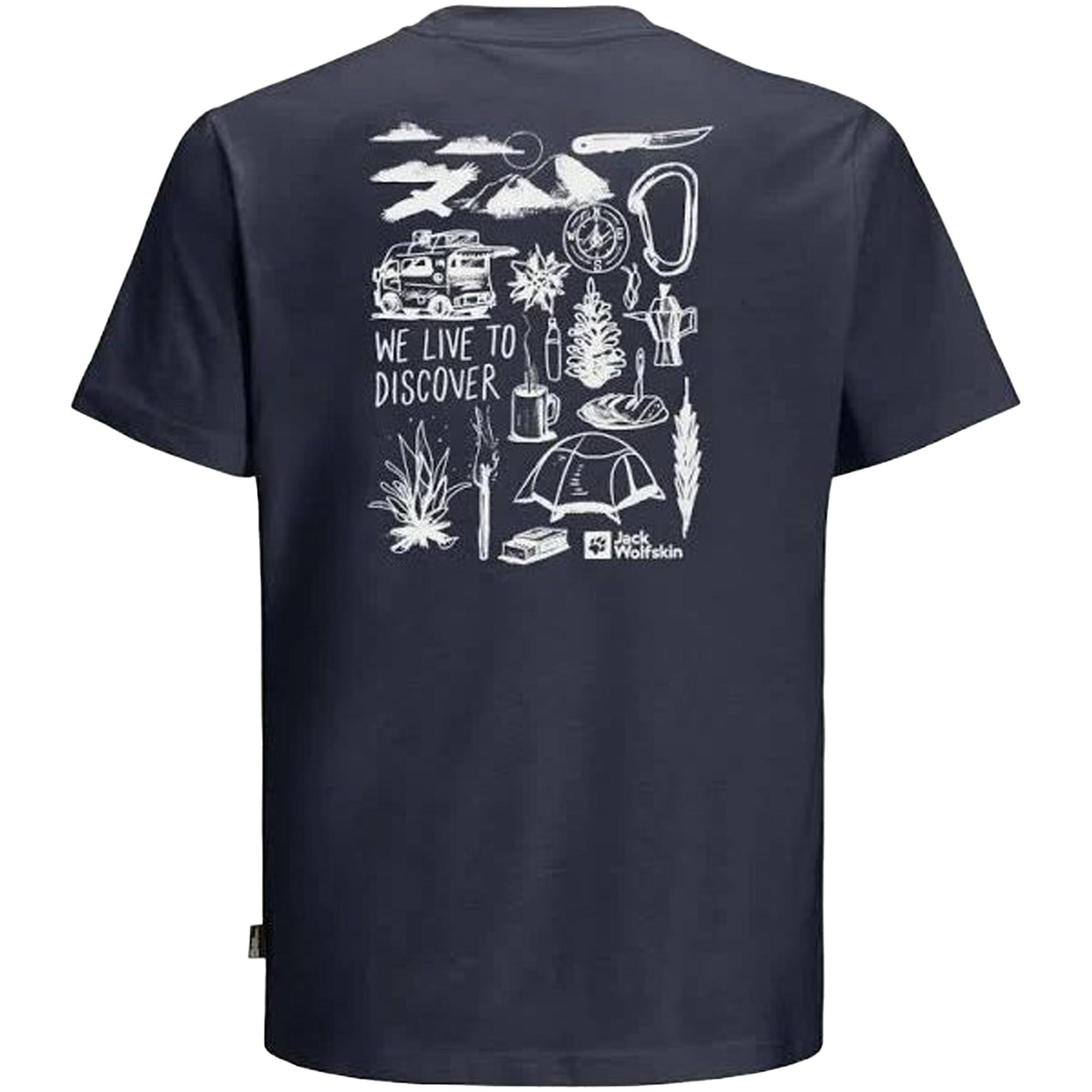 Jack Wolfskin Discover T Erkek Turuncu Tişört