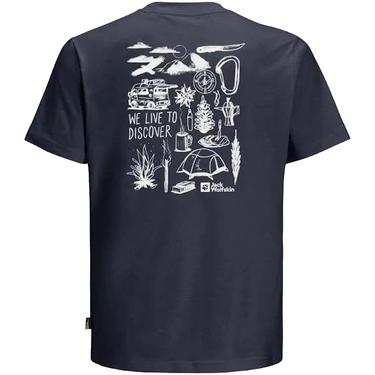  Jack Wolfskin Discover T Erkek Turuncu Tişört