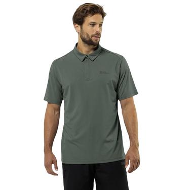  Jack Wolfskin Delgami Polo Erkek Yeşil Polo Tişört